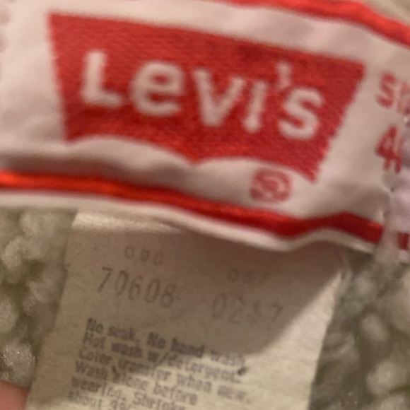 Vintage Insulated Orange Tab Levi’s Denim Jacket Size 46(See Measurements) - Picture 8 of 9